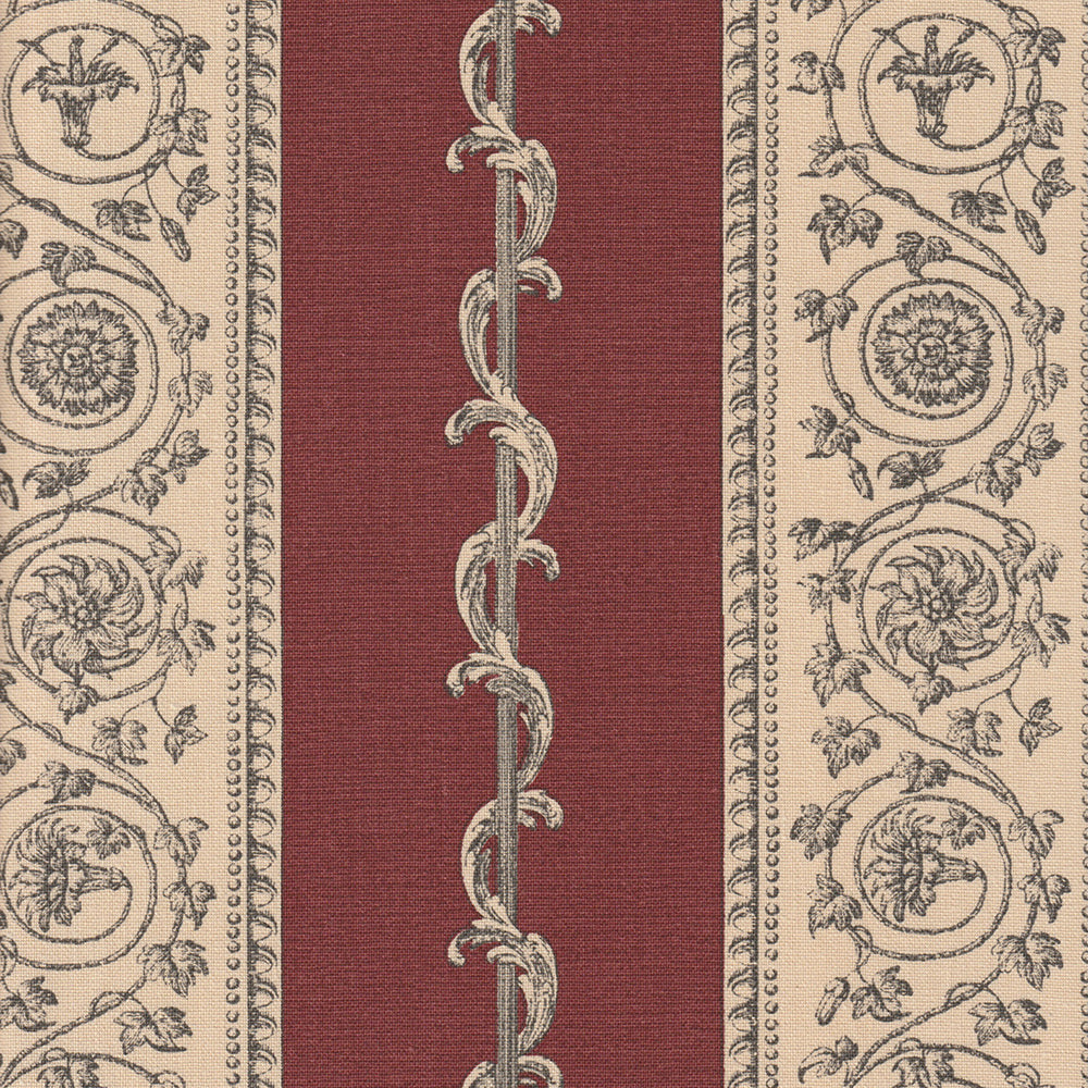 Print Room Stripe - Burgundy