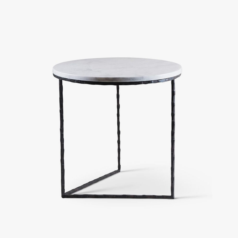 Giacometti Champagne Table - Steel with Calacatta Primavera