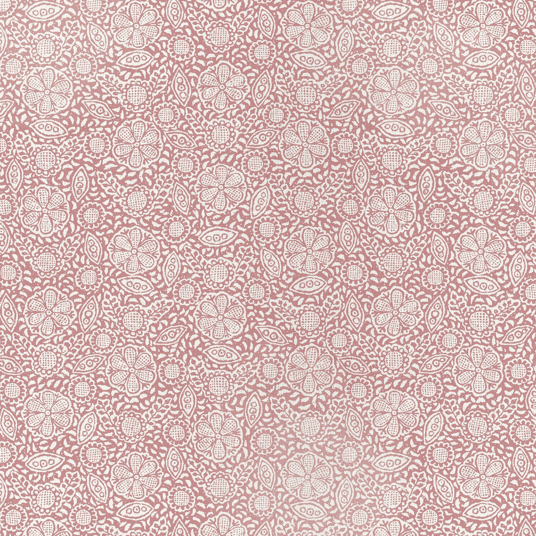 Redoute - Resist / Borders Cranberry / Natural