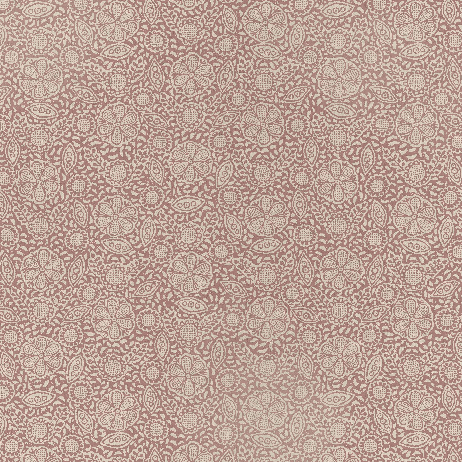Redoute - Resist / Borders Cranberry / Antique