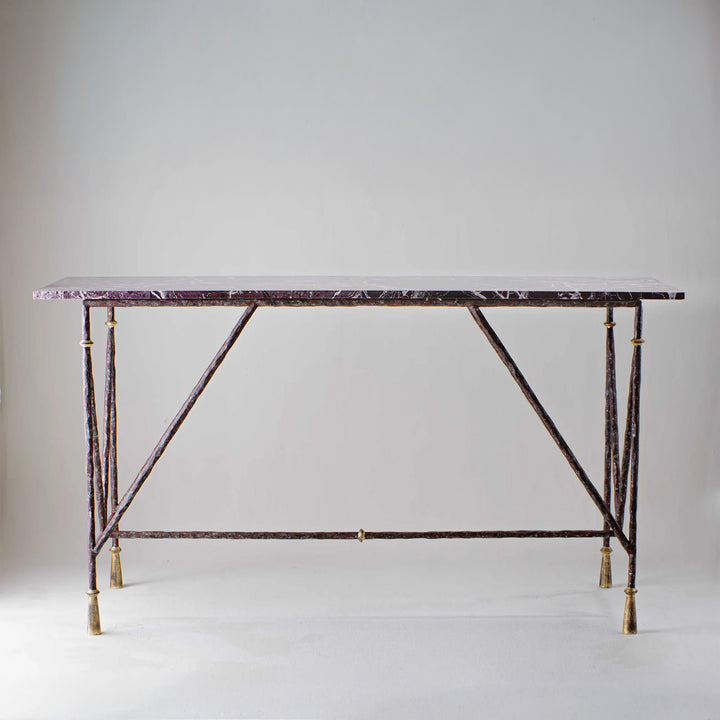 Stanley Console Table - Old Rust