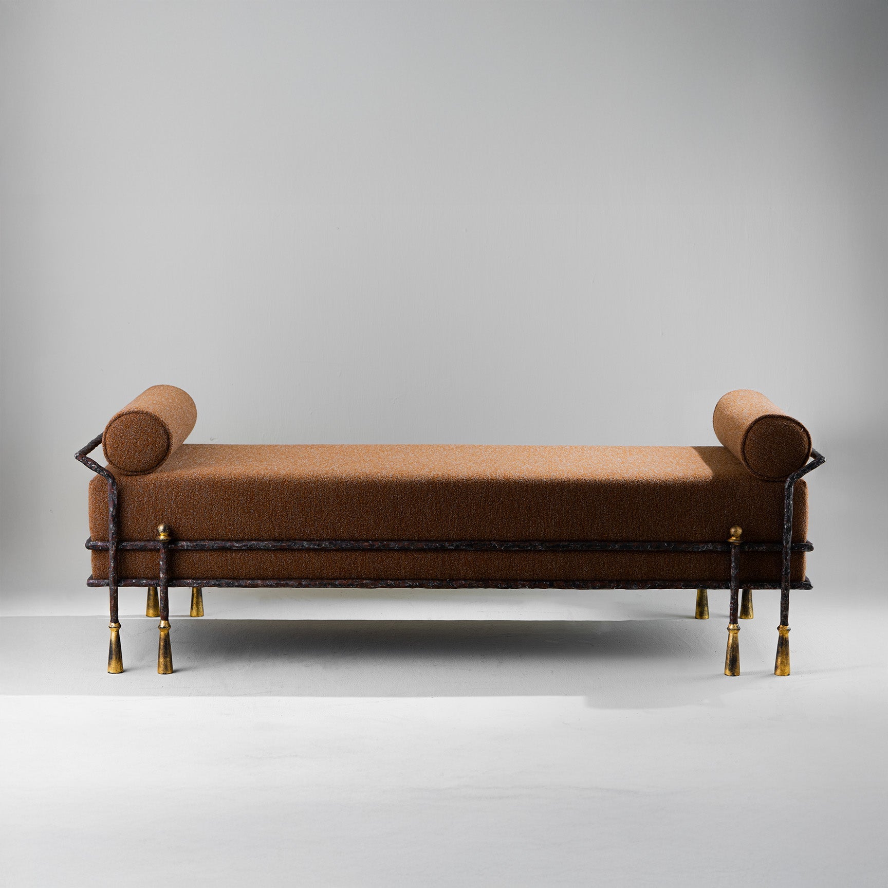 Stanley Daybed - Old Rust and Distressed Gold