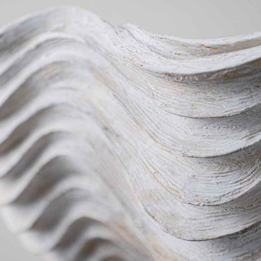 Clam Shell Wall Light - Drift White