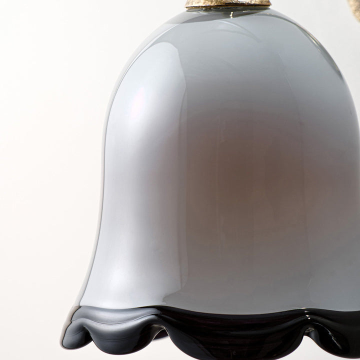 Evelyn Wall Light - Cloud Grey with Old Gold