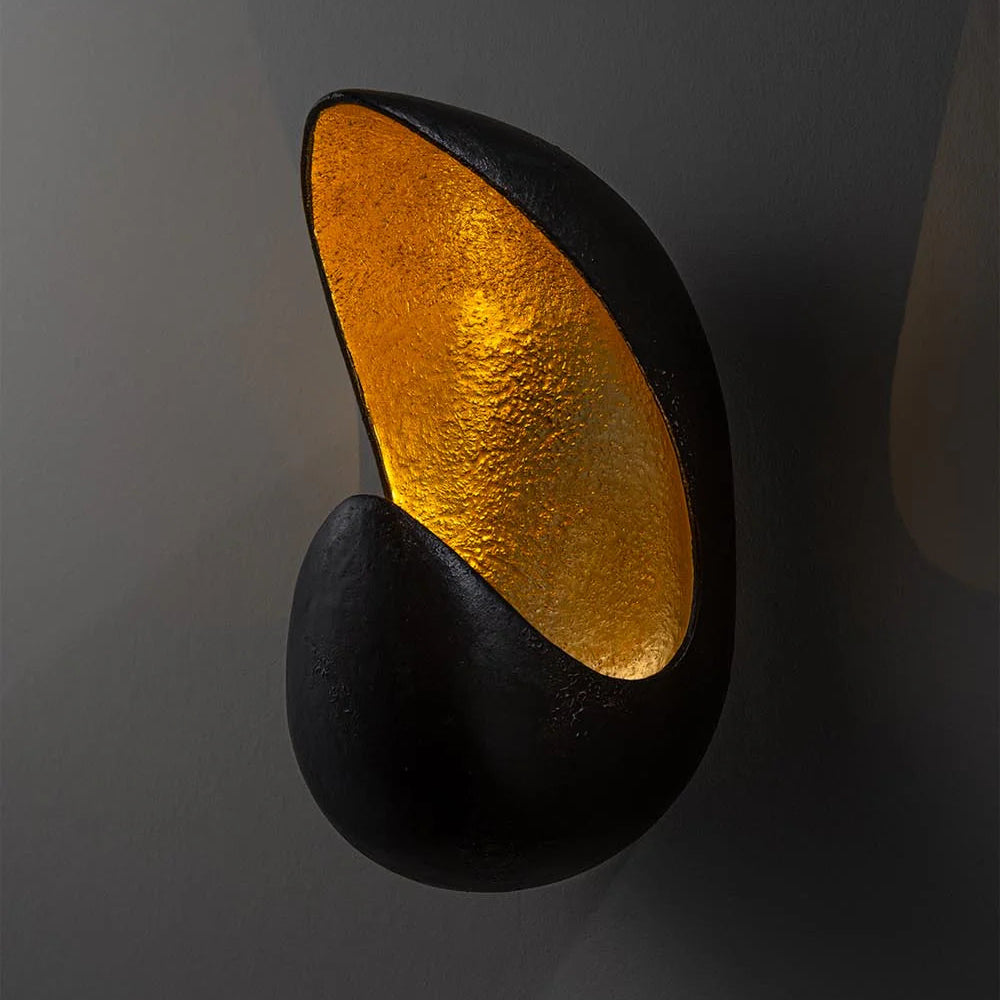 Caju Wall Light - Fired Copper with Bright Gold