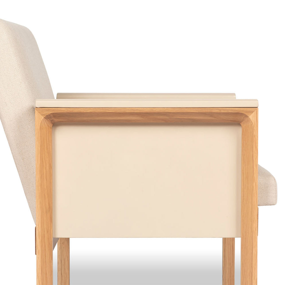 Seville Arm Chair - Leather Wrapped Sides