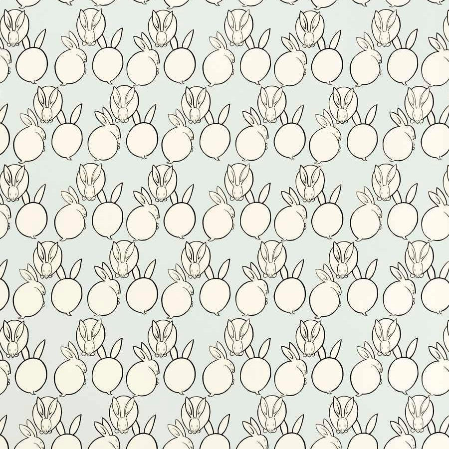 Usagi Handprint Wp - Pale Blue