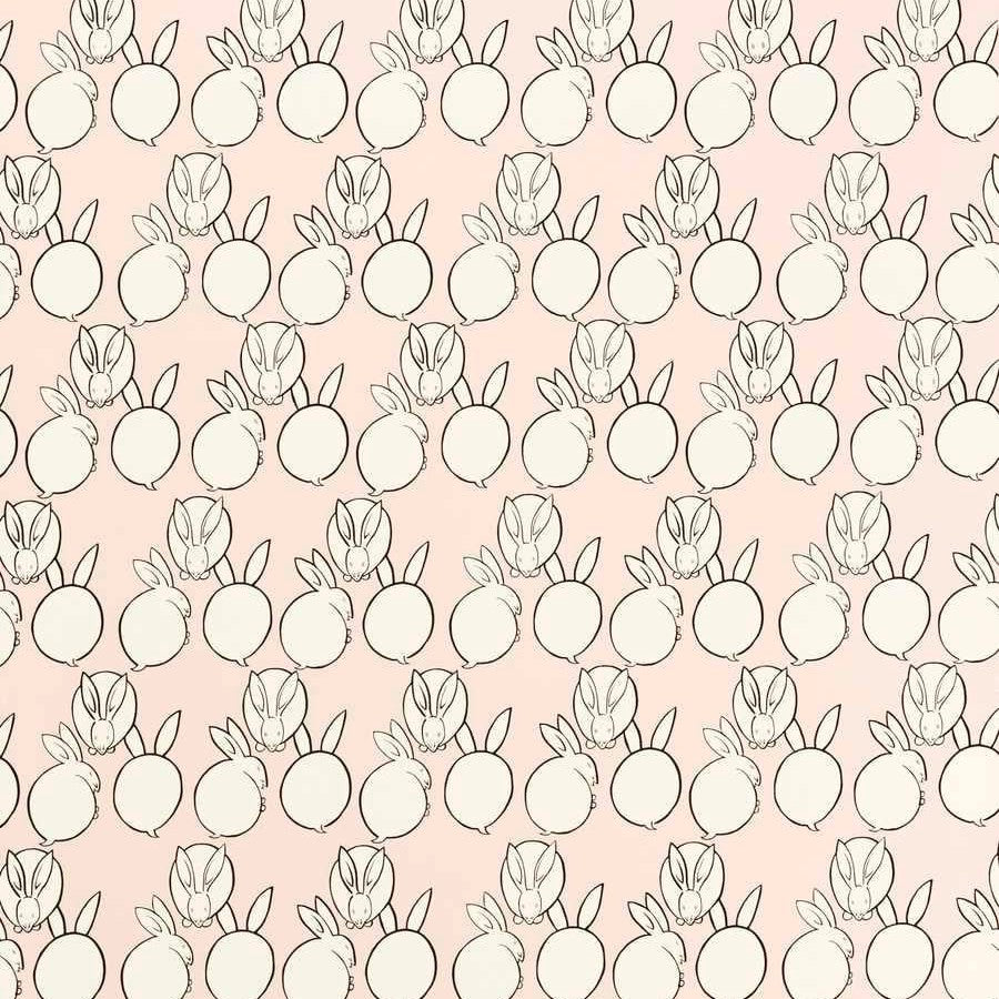 Usagi Handprint Wp - Pink Pale