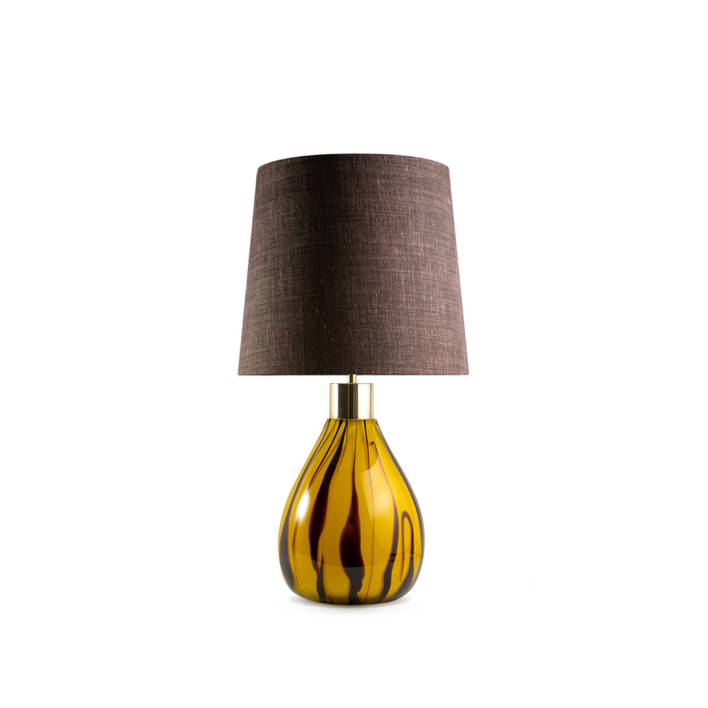 Vespa Lamp - Mustard with Brass