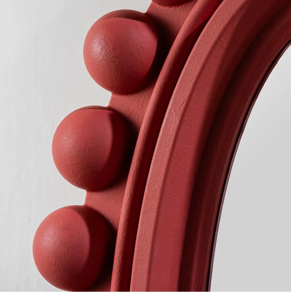 Zande Mirror - Indian Red