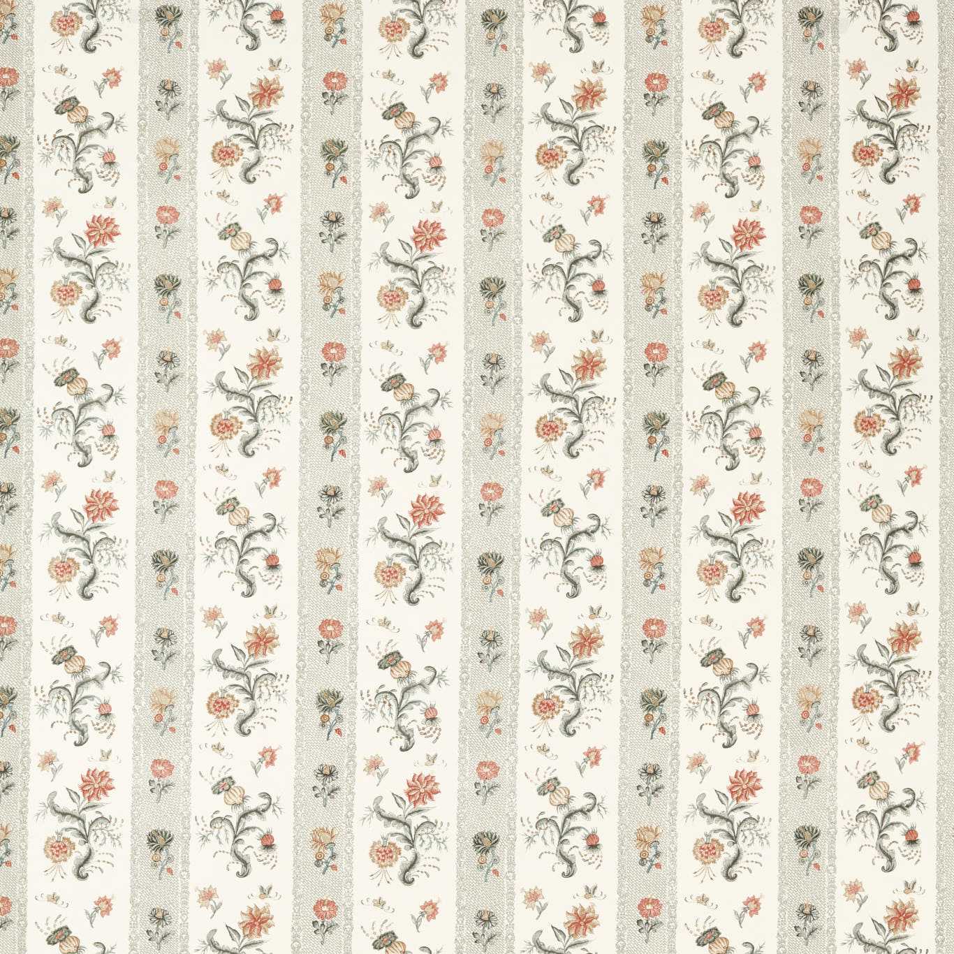 Papaver Stripe - Tuscan Pink / Nimbus