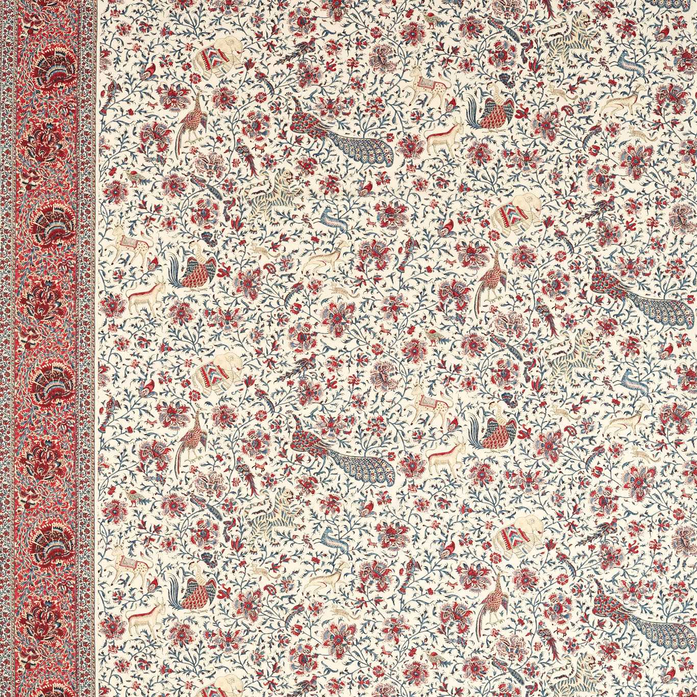 Mughal Menagerie - Indigo / Madder