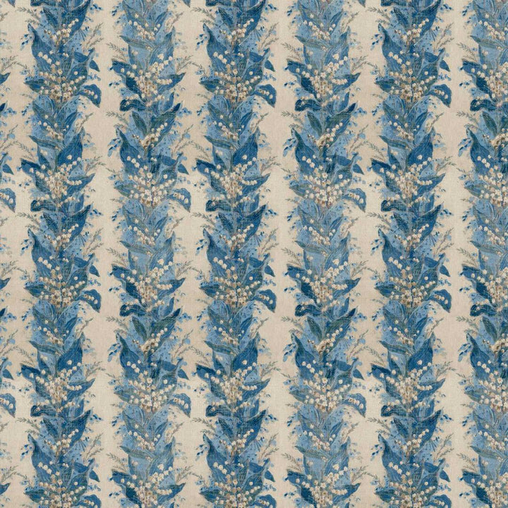Lily Stripe - Chalk / Blue Stone