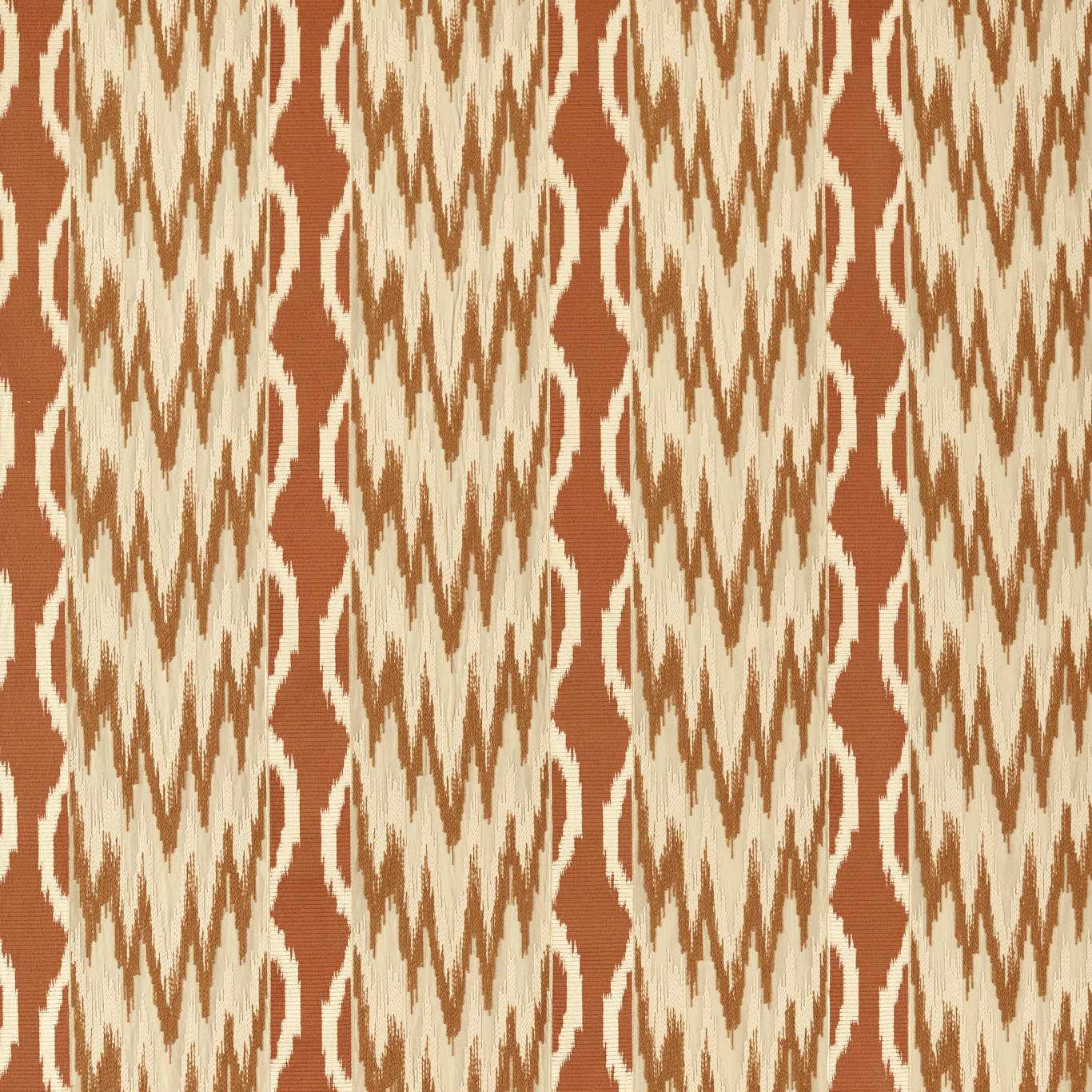 Embroidered Ikat Stripe - Amber