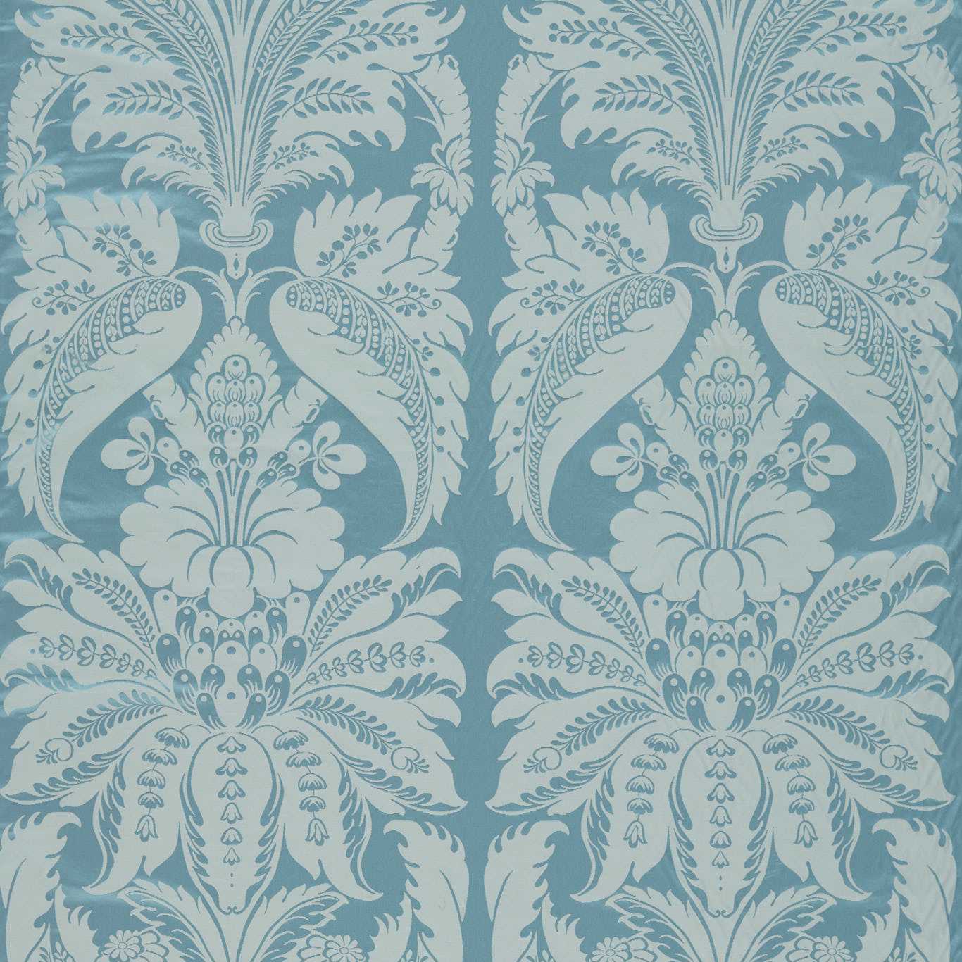 Clandon Damask - Wedgwood Blue