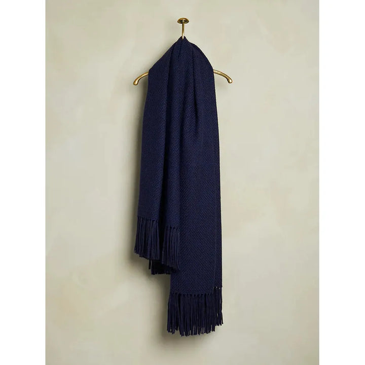 Baby Alpaca Throw - Cobalt
