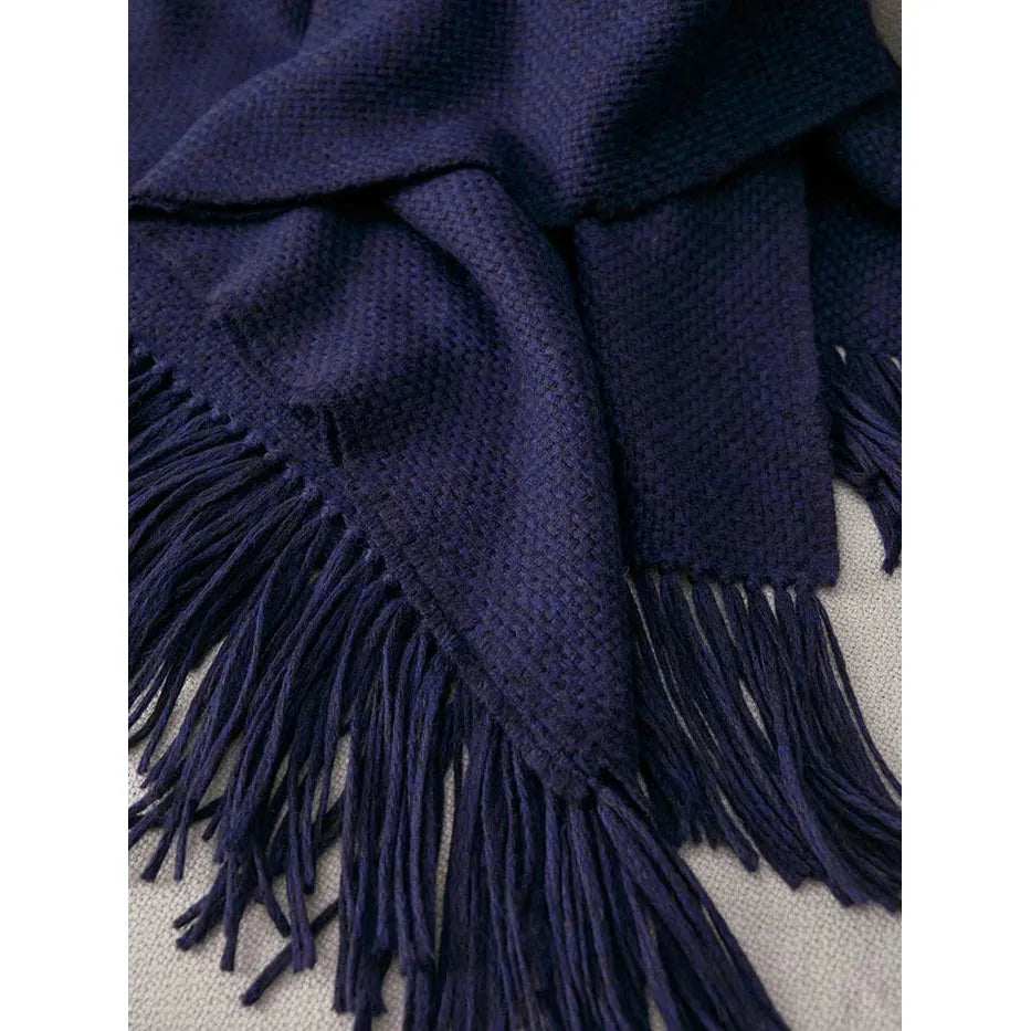 Baby Alpaca Throw - Cobalt