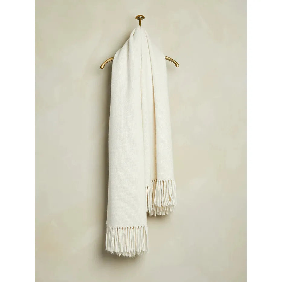 Baby Alpaca Throw - Cream