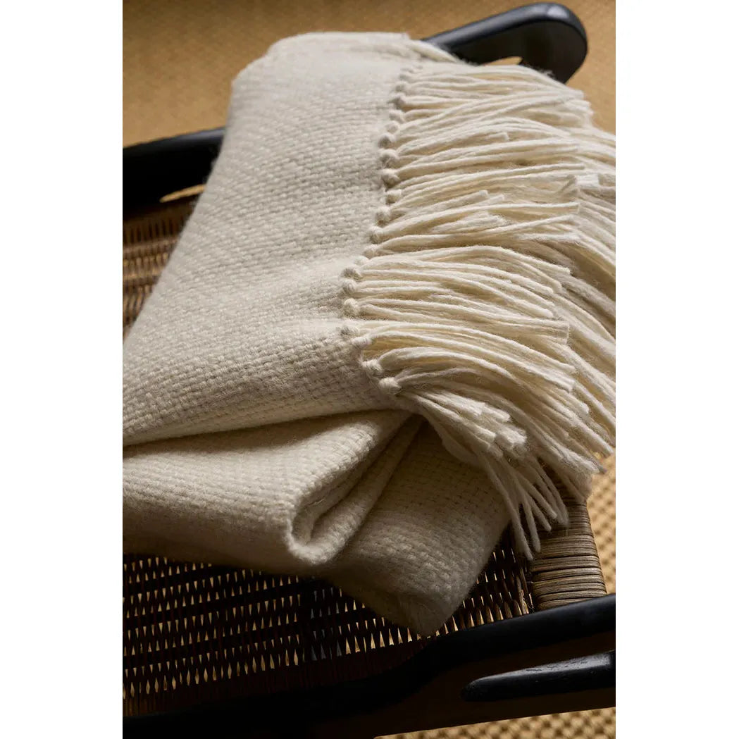 Baby Alpaca Throw - Cream