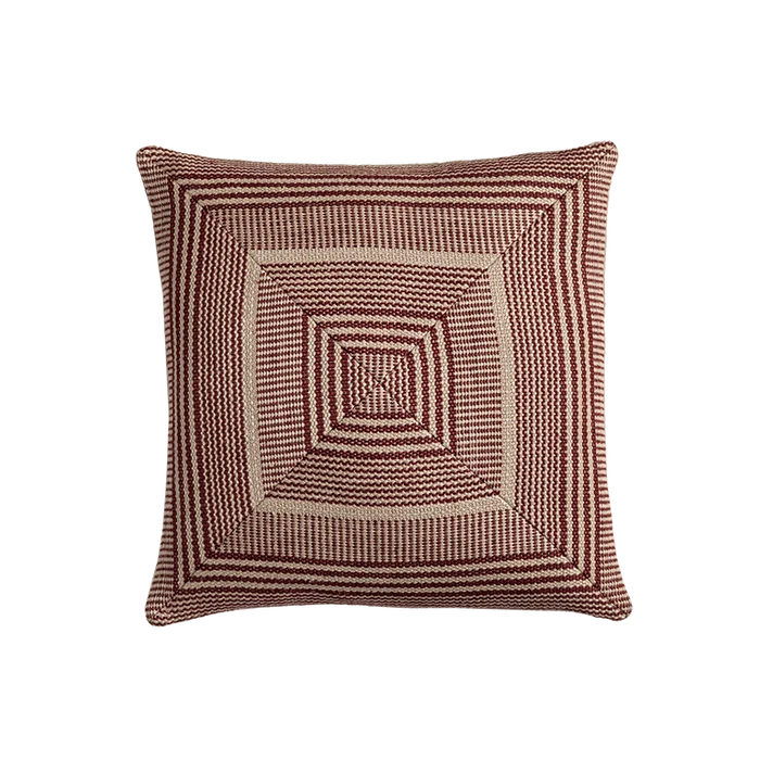 Cabana Stripe Panel Cushion - Sunset