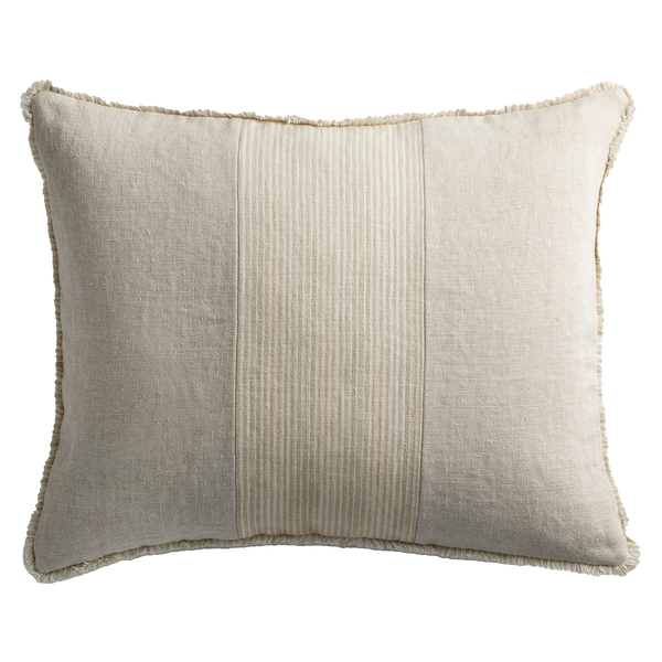 Chukka Cushion with Hunter Panel - Tusk / Flax