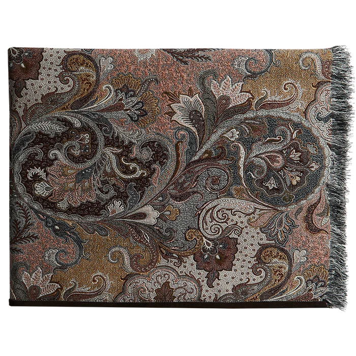 Elizabeth Throw with Fringe & Suede Edge - Pheasant