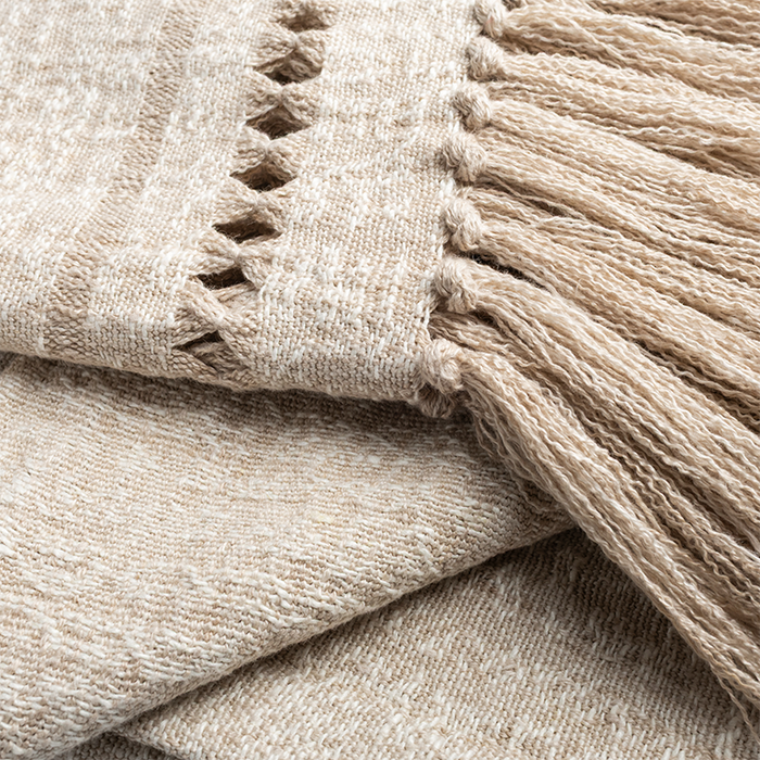 Petra Bed Throw with Diamond Detailing - Rose City