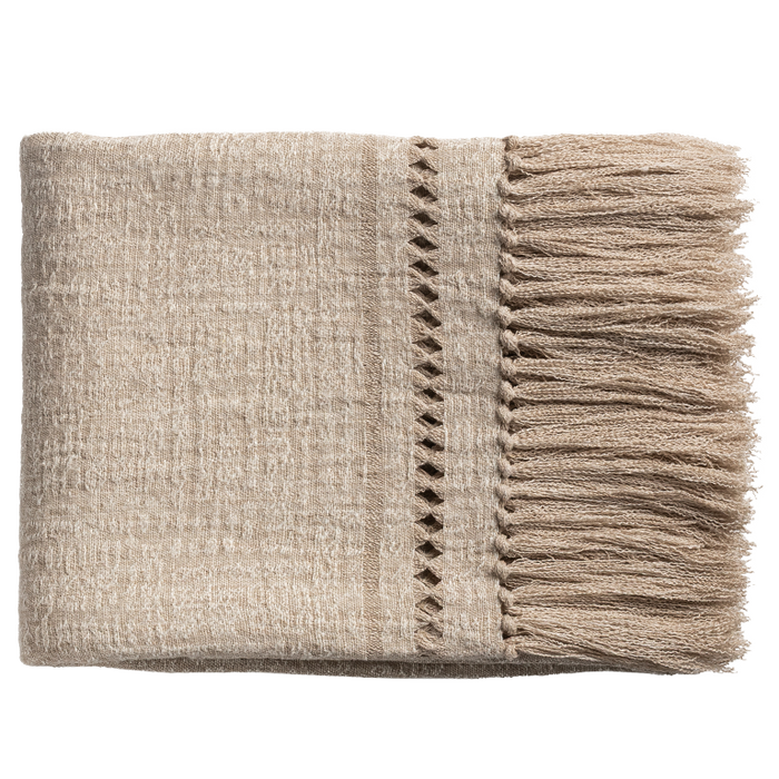Petra Bed Throw with Diamond Detailing - Rose City