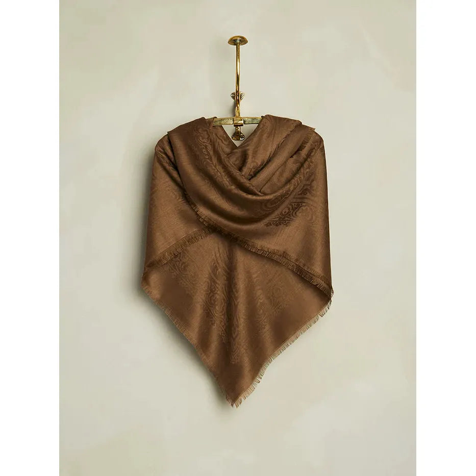 Silk & Alpaca Paisley Bandana - Bay