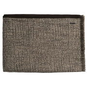 Tribal Linen Throw with Wool Binding - Silt