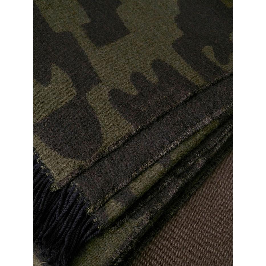 Village Wool Throw - Moss