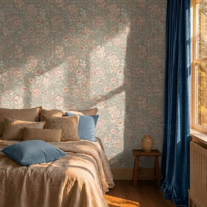 Double Bough - Light Teal Wallpaper