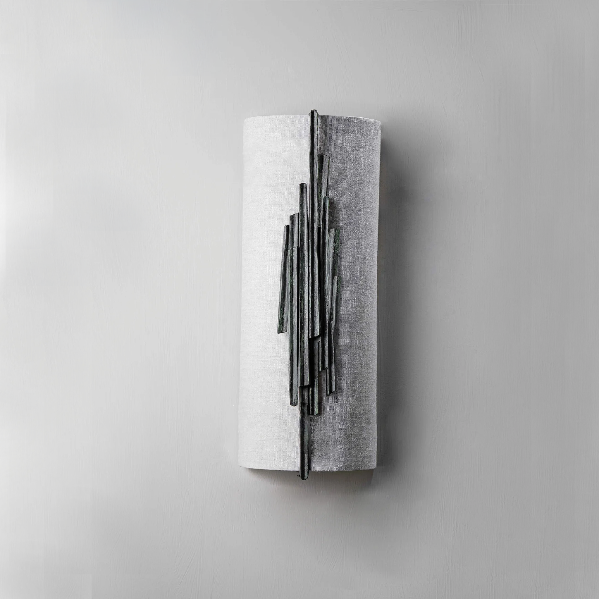 Hanzo Caged Wall Light Large - Verdigris