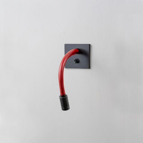 Huxley Jordan Wall Light - Bronze with Scarlet