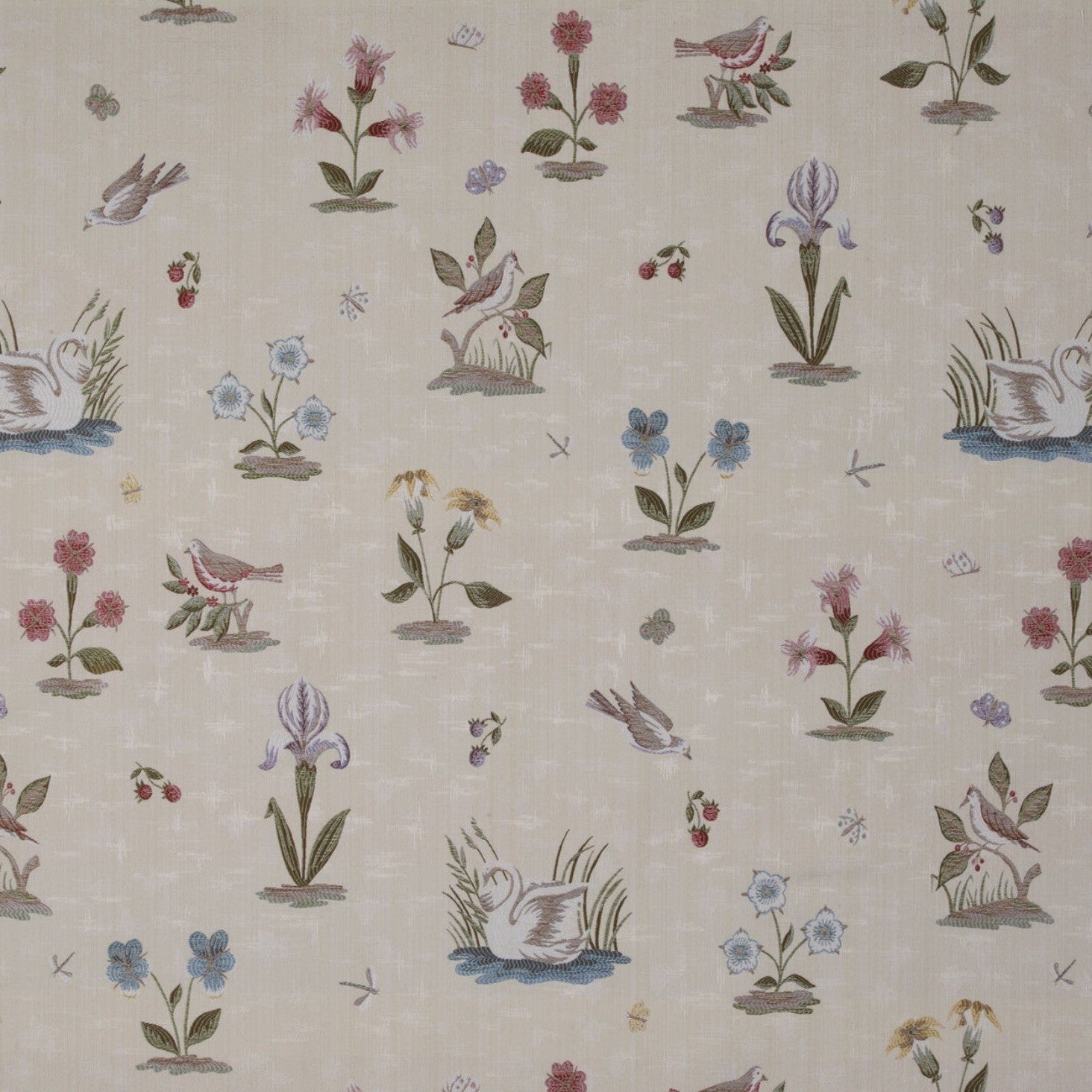 Lampas Elizabeth - Parchment