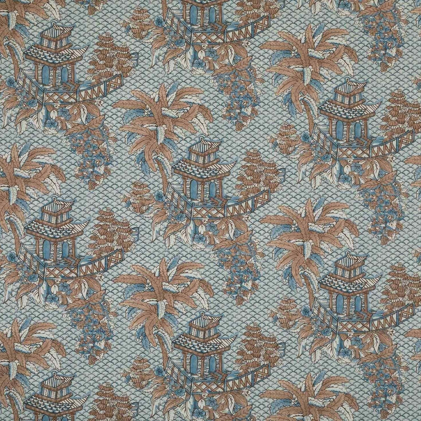 Mandalay - Blue / Flax