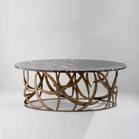 Miro Coffee Table - French Brass