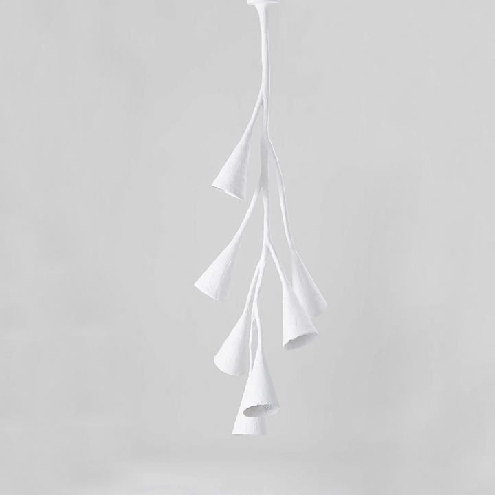 Ophelia Stairwell Ceiling Light Large - Plaster White