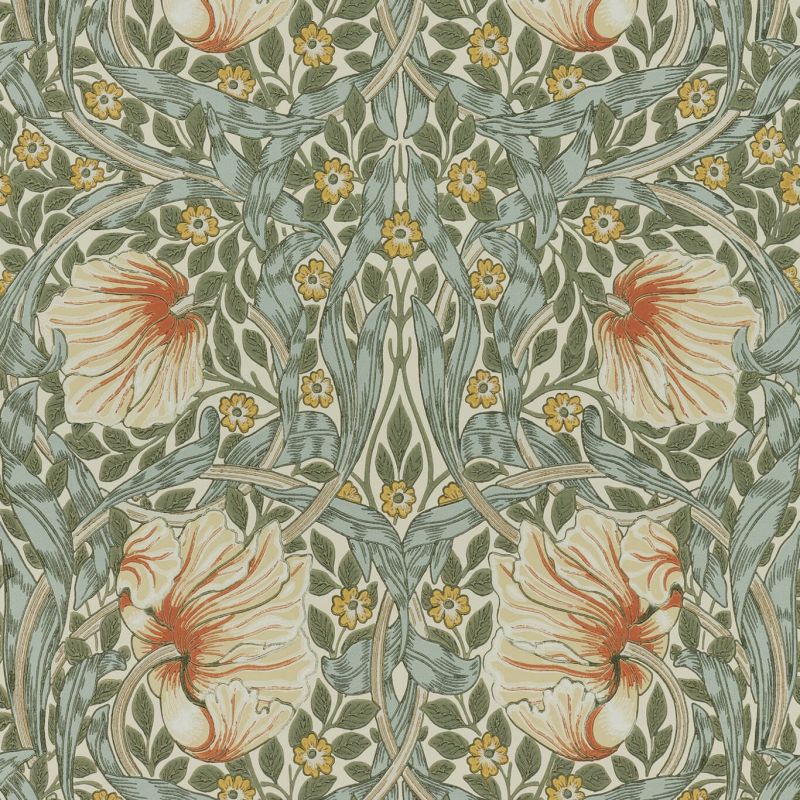 Pimpernel - Bayleaf / Chalk Wallpaper