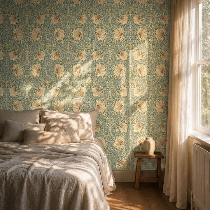 Pimpernel - Bayleaf / Chalk Wallpaper