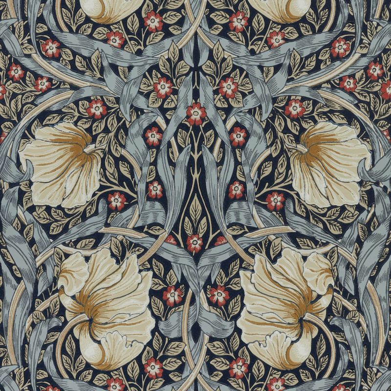 Pimpernel - Indigo / Hemp Wallpaper