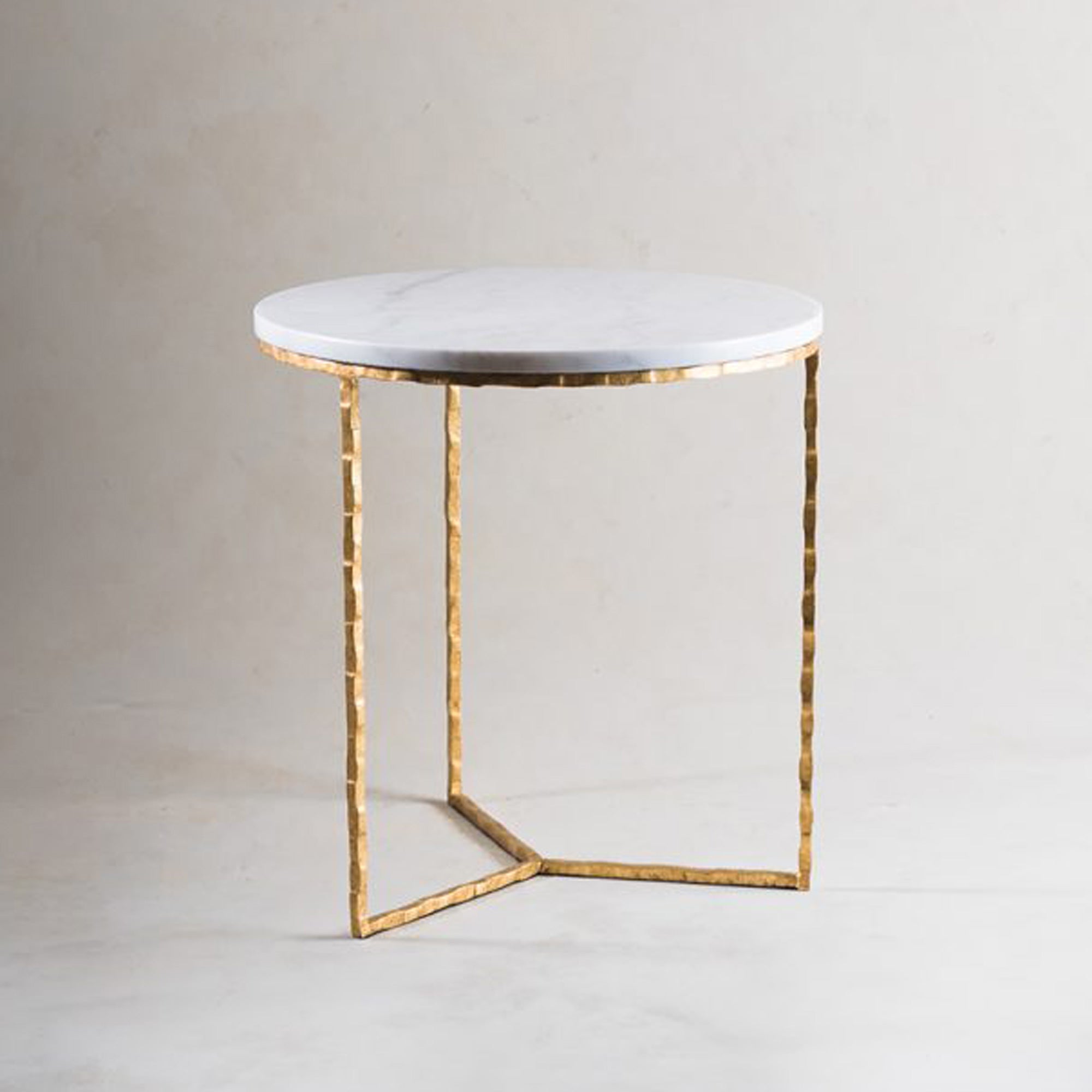 Giacometti Gamma Table - Gold with Calacatta Primavera