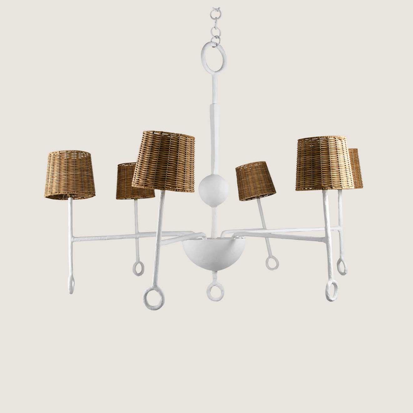 Small Crawford Chandelier - Plaster White