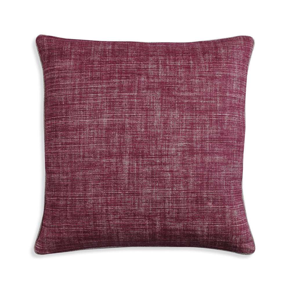 Large Square Cushion in Back to the Fuchsia, 21 x 21 Inches