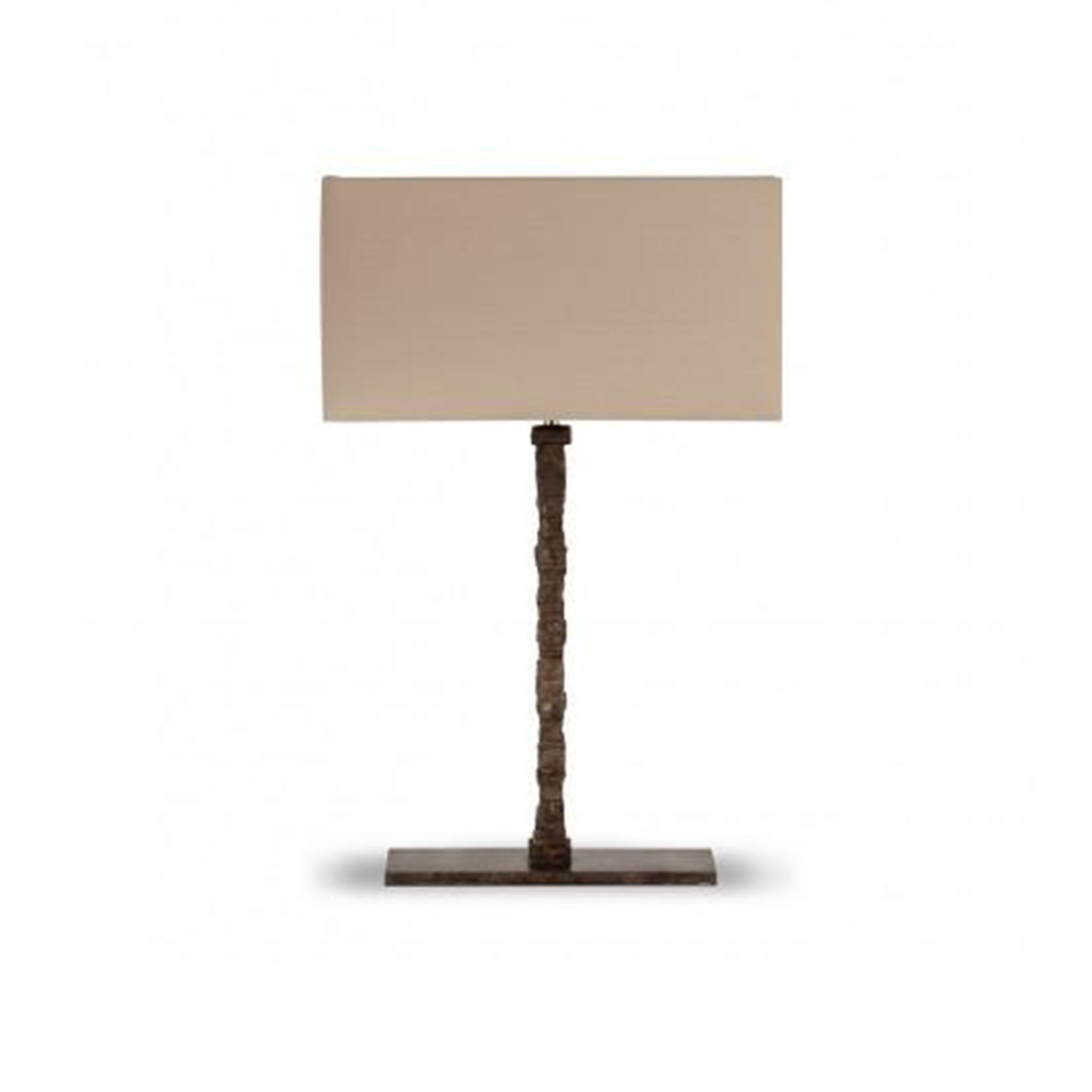 Small Static Lamp - Burnt Silver