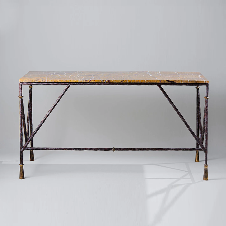 Stanley Dressing Table - Old Rust and Gold with Rainforest Gold
