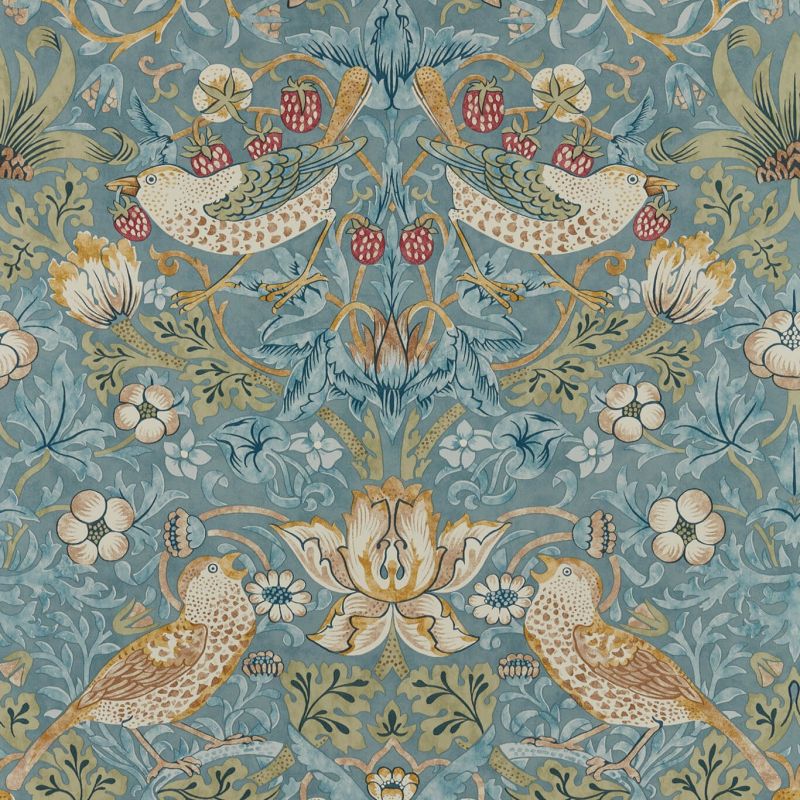 Strawberry Thief - Slate / Vellum Wallpaper