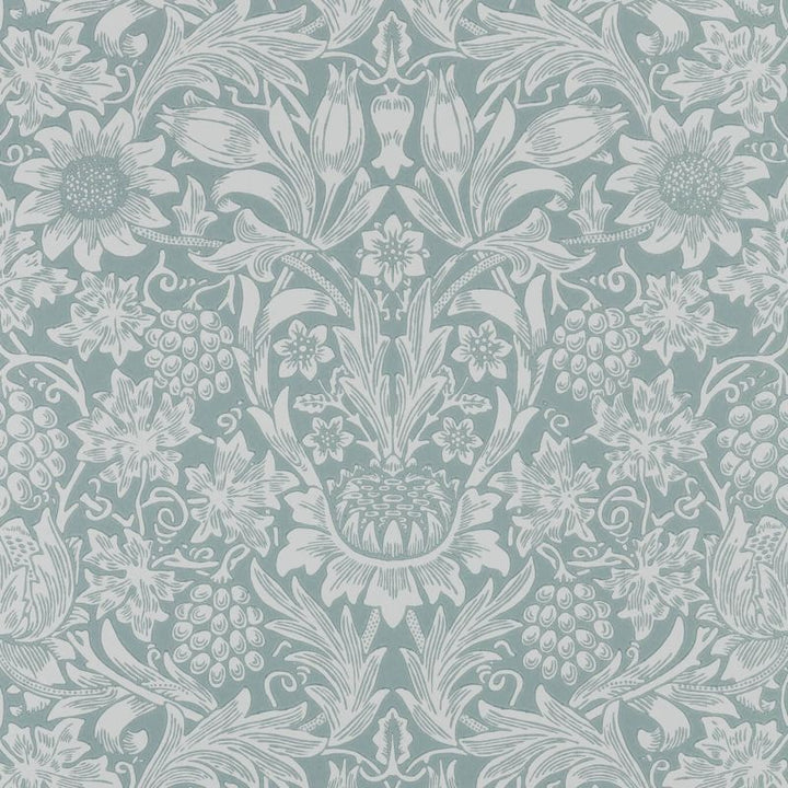 Sunflower - Light Teal Wallpaper