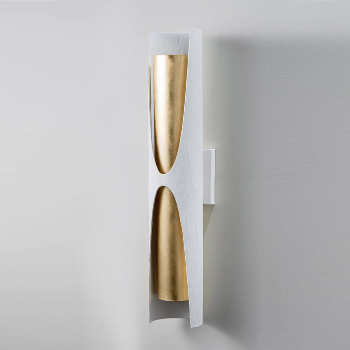 Thera Wall Light Large - Plaster White with Gold