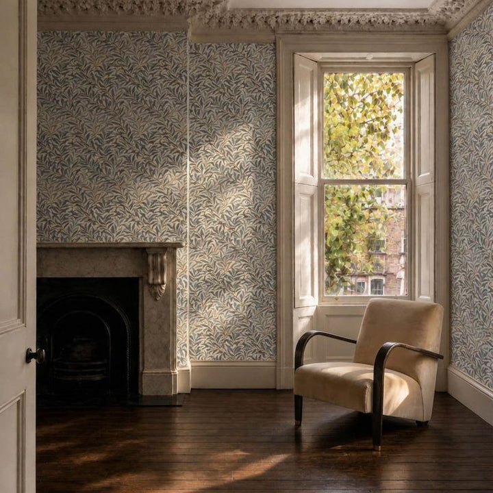 Willow Boughs - Mineral Blue Wallpaper